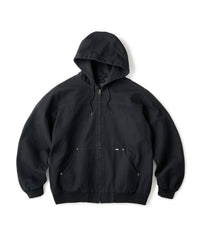FTC WASHED CANVAS HOODED JACKET