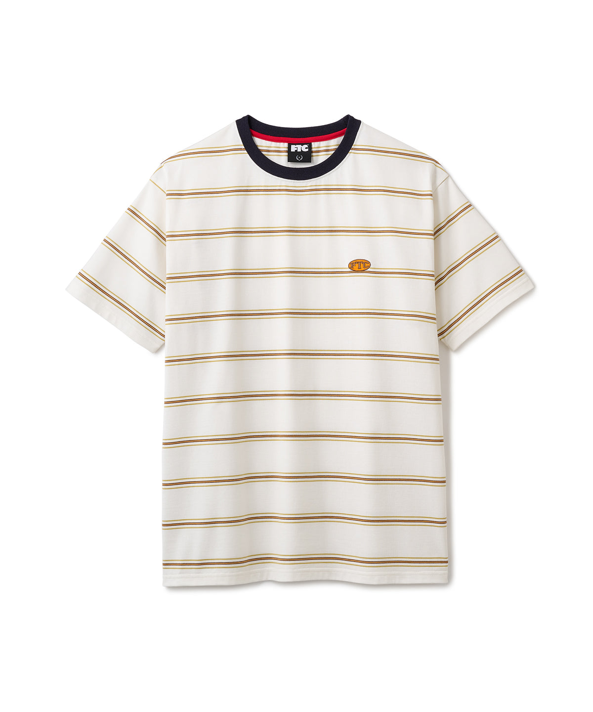 FTC PUFF LOGO STRIPE RINGER TEE
