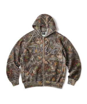 FTC ARC LOGO ZIP UP HOODED SWEATSHIRT