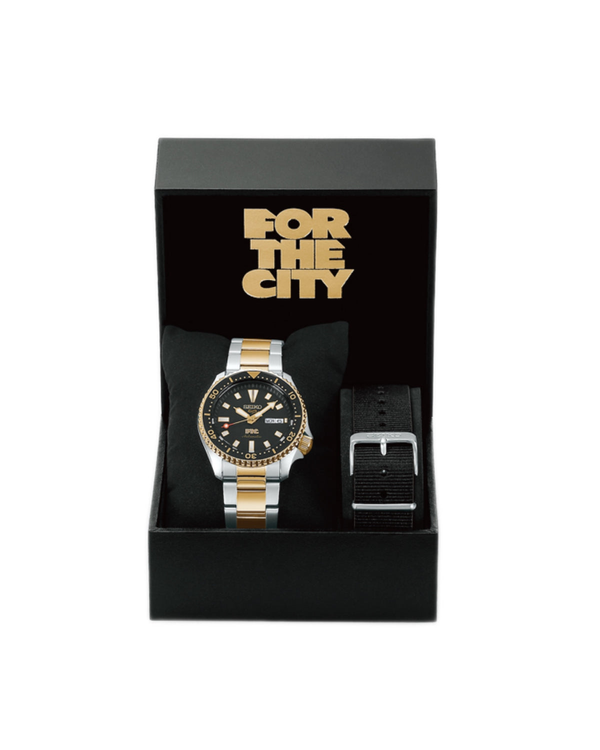 SEIKO X FTC 5 SPORT SKX SERIES WATCH (BLACK)