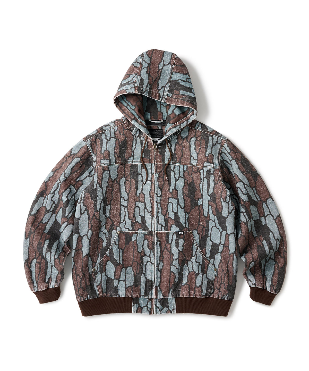 FTC WASHED CANVAS HOODED JACKET
