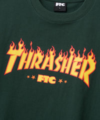 THRASHER X FTC LOGO TEE