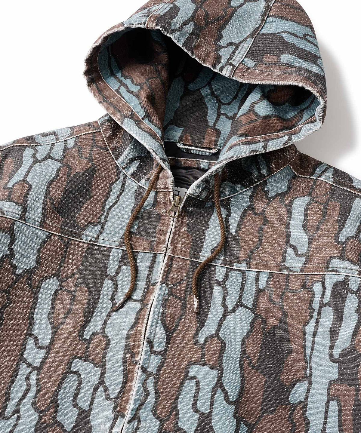 FTC WASHED CANVAS HOODED JACKET