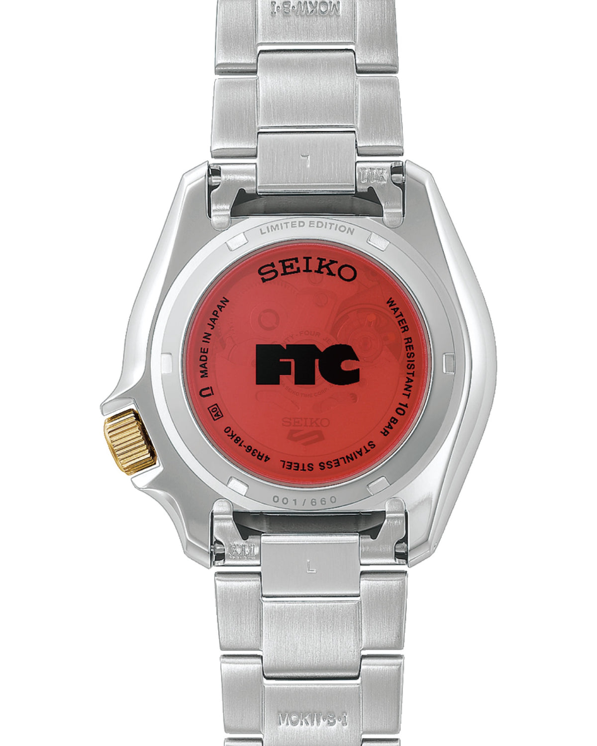 SEIKO X FTC 5 SPORT SKX SERIES WATCH (BLACK)