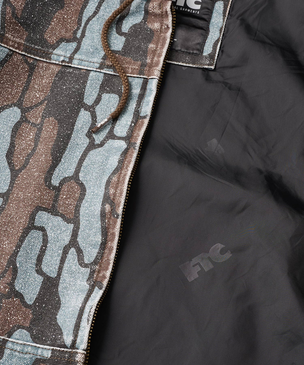 FTC WASHED CANVAS HOODED JACKET