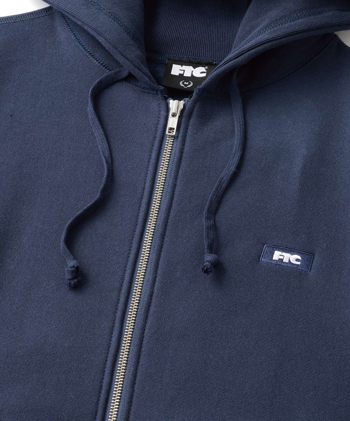 FTC BOX LOGO ZIP UP HOODED SWEATSHIRT