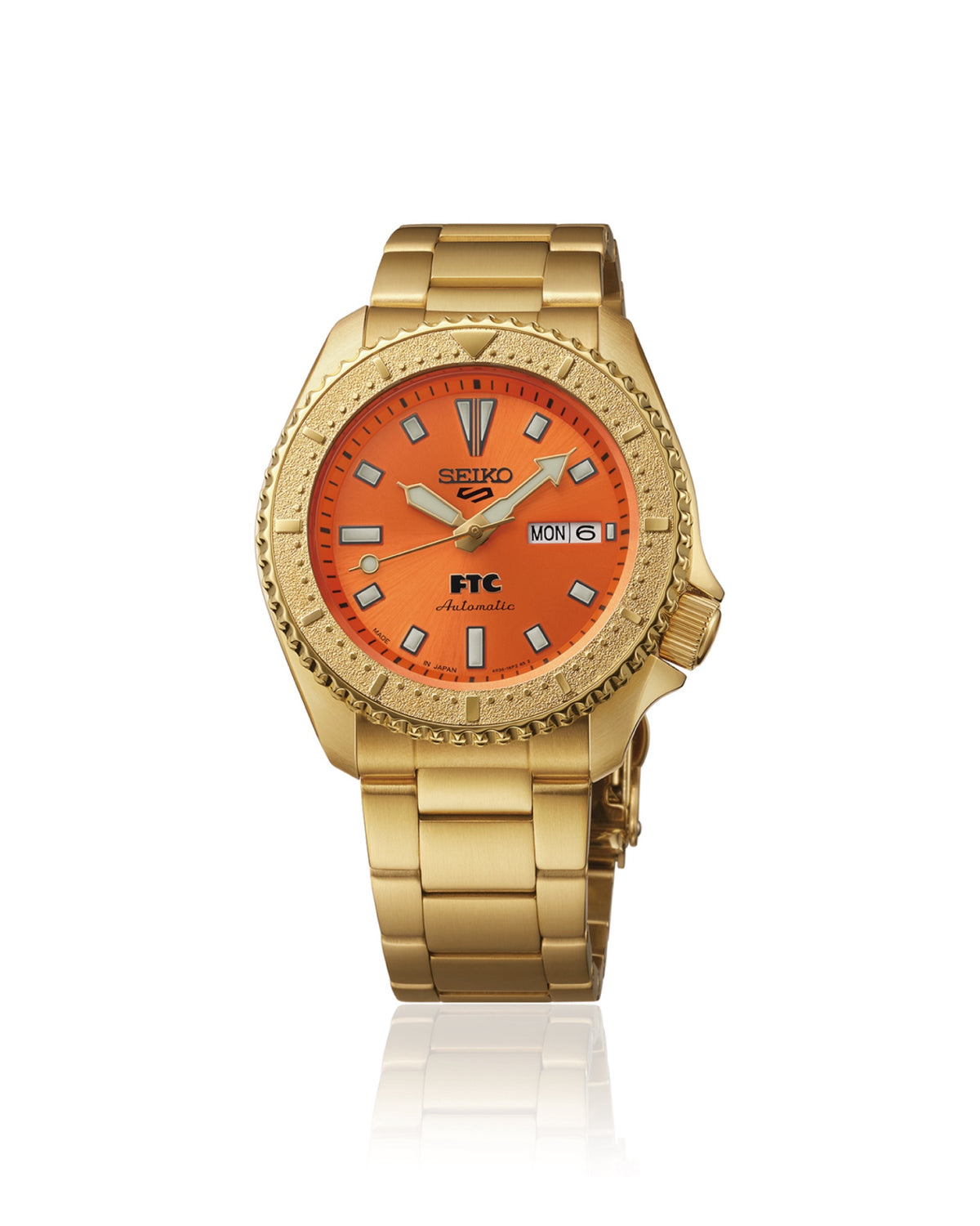 SEIKO X FTC 5 SPORT SKX SERIES WATCH (ORANGE)