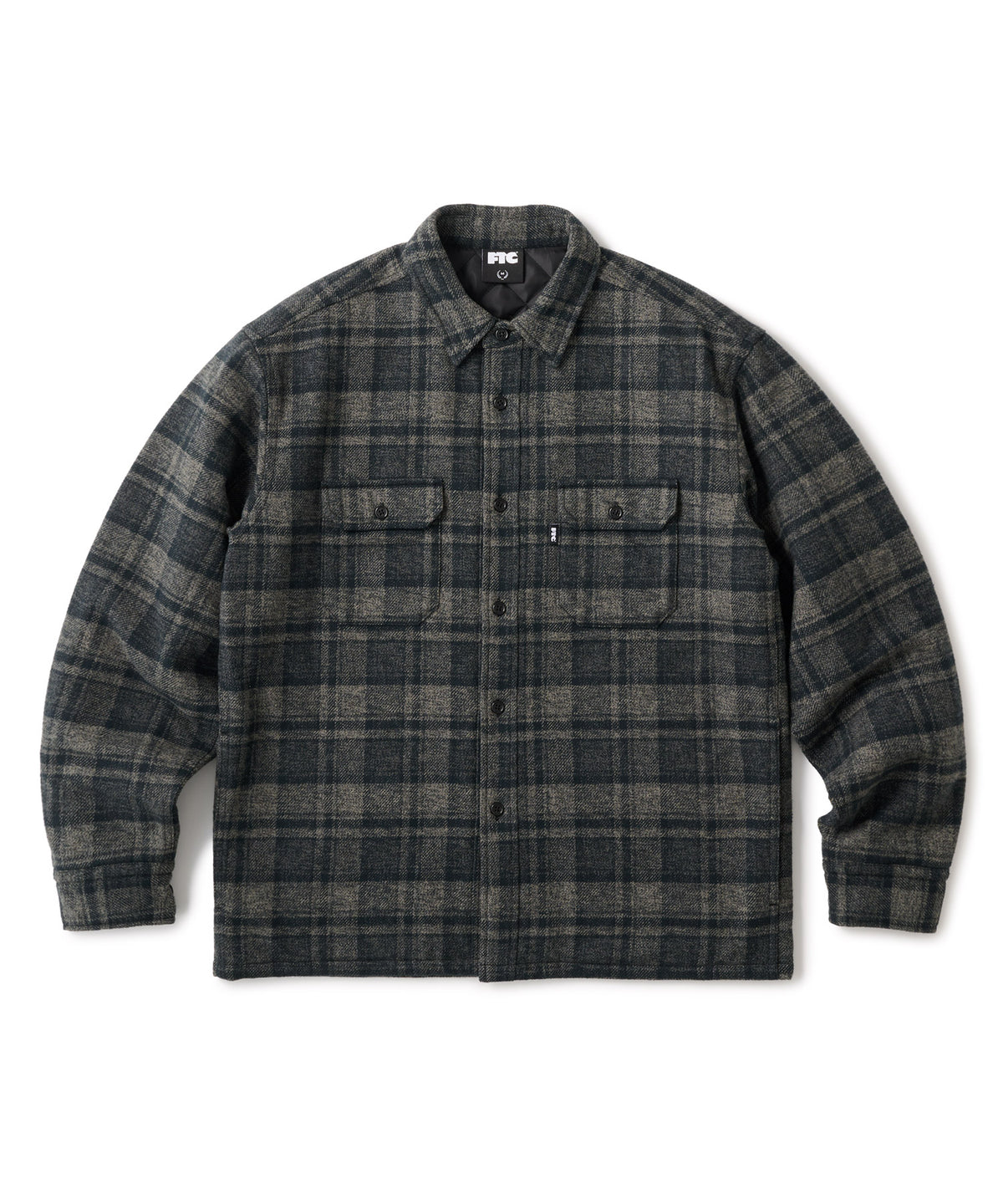 FTC QUILTED LINED PLAID NEL SHIRT