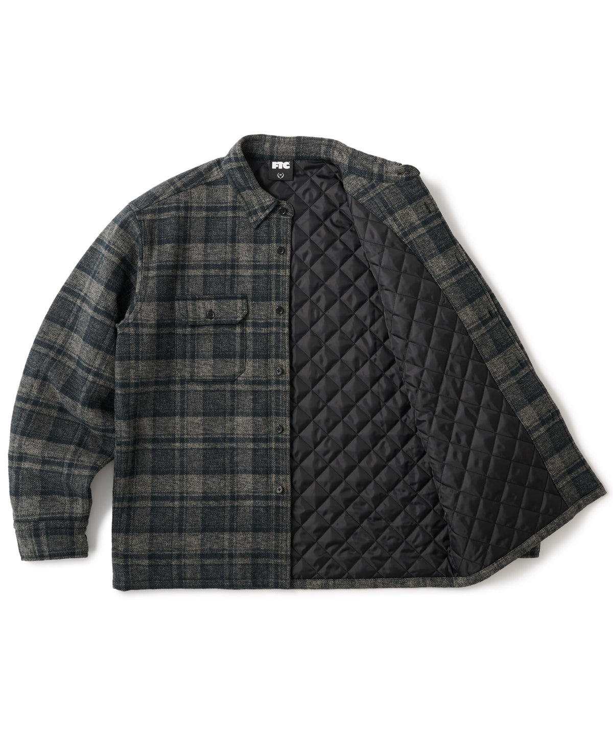 FTC QUILTED LINED PLAID NEL SHIRT