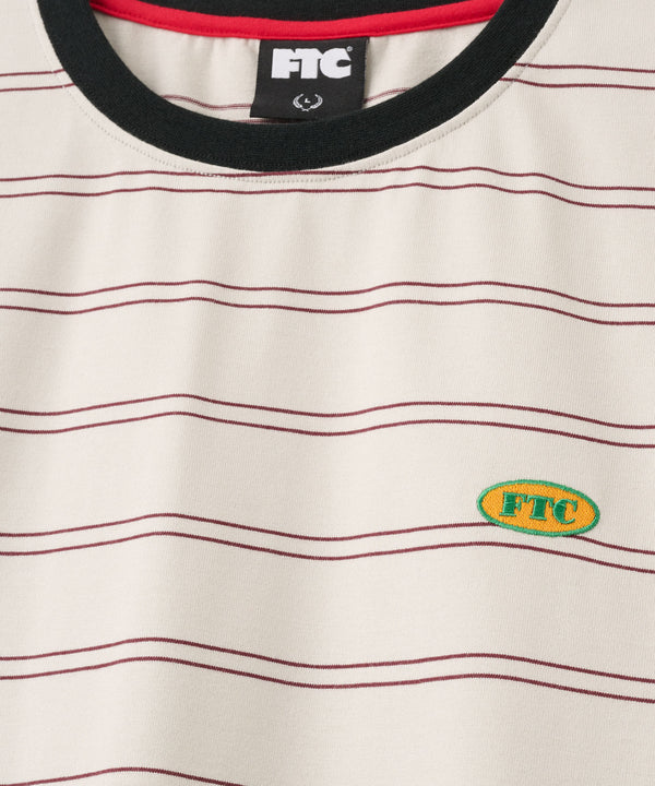 FTC OVAL LOGO STRIPE RINGER TEE