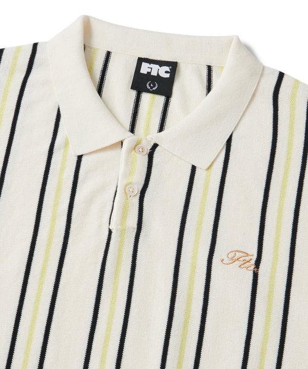 FTC STRIPE KNIT POLO