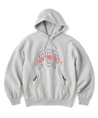 FTC X POP TRADING COMPANY COLLEGE PULLOVER HOODED SWEATSHIRT