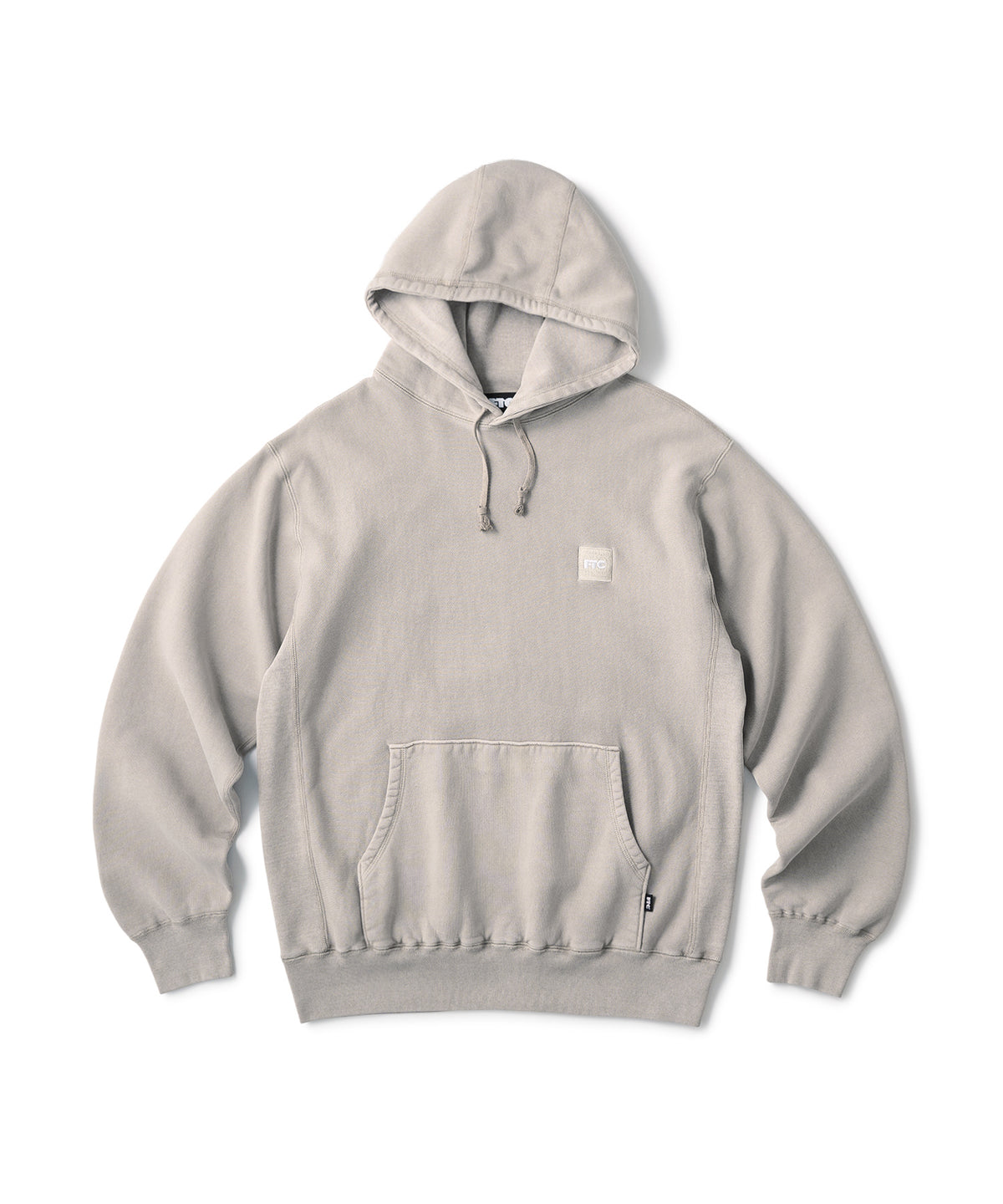 FTC PIGMENT DYED BOX LOGO PULLOVER HOODED SWEATSHIRT