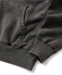 FTC PIGMENT DYED BOX LOGO ZIP UP HOODED SWEATSHIRT