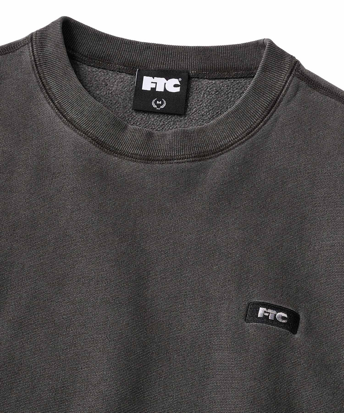 FTC PIGMENT DYED BOX SMALL BOX LOGO CREWNECK SWEATSHIRT